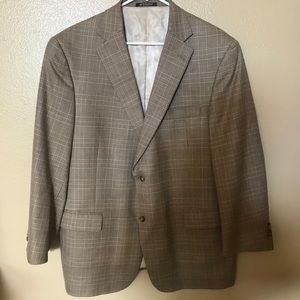 Hart Schaffner Marx Gold sport blazer wool silk Tag 46 act 48